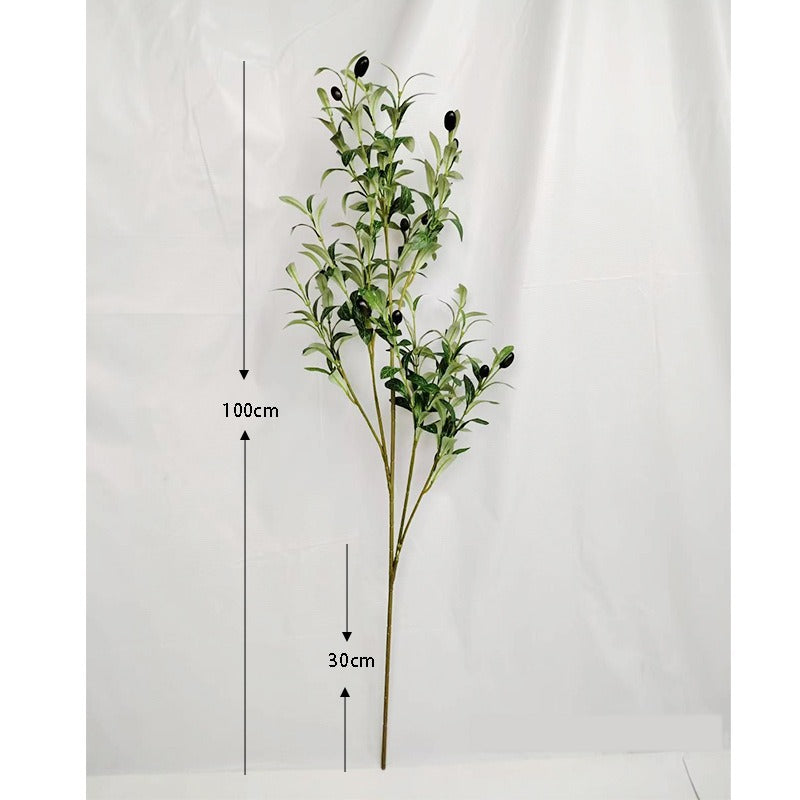 Artificial Olive Leaf Stems, Velvet Material, 49" Length, Set of 720, Perfect for Home Decor, Wedding Arrangements, and Commercial Displays