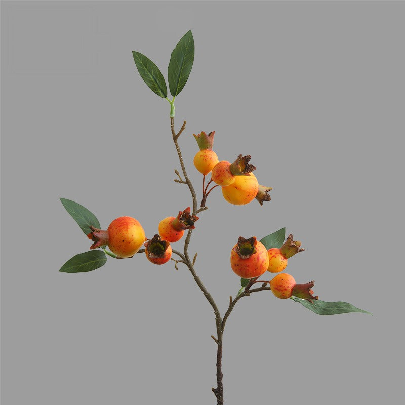 Artificial Pomegranate Bouquet, 15 Stems 4" Blooms, 39" Tall Faux Silk Flowers for Home Decor, Wedding Centerpieces, Floral Arrangements
