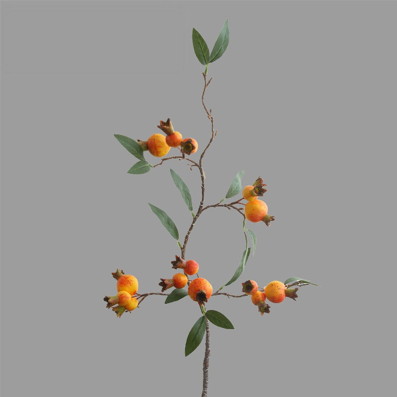 Artificial Pomegranate Bouquet, 15 Stems 4" Blooms, 39" Tall Faux Silk Flowers for Home Decor, Wedding Centerpieces, Floral Arrangements