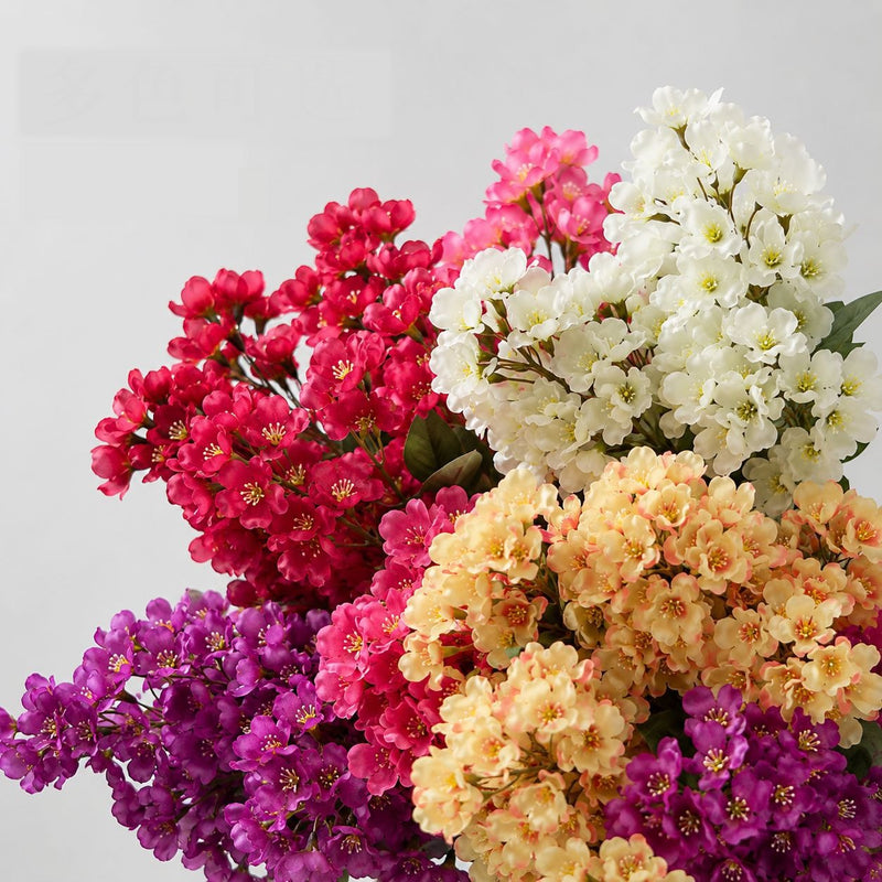 Artificial Begonia Bush, 29" Realistic Silk Floral Arrangement for Home Decor, Weddings & Events, Modern Stems for DIY Centerpieces & Vases