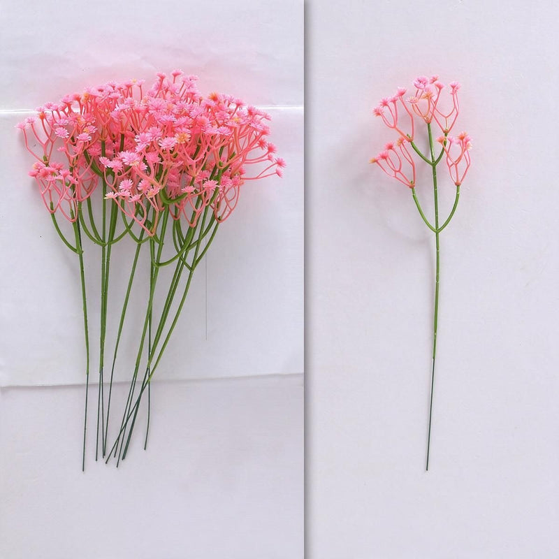 10 Stems Artificial Baby's Breath Flowers, 12" Realistic Filler Stems for DIY Wedding Bouquets, Home Decor & Centerpieces