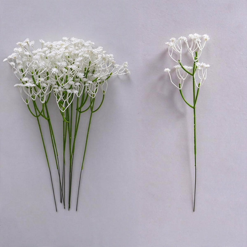 10 Stems Artificial Baby's Breath Flowers, 12" Realistic Filler Stems for DIY Wedding Bouquets, Home Decor & Centerpieces