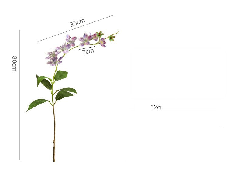 Artificial Jasmine Vine, Single Stem with 9 Blooms, 31" Tall, Silk-Like Fabric, Perfect for Home Decor, Weddings & Events