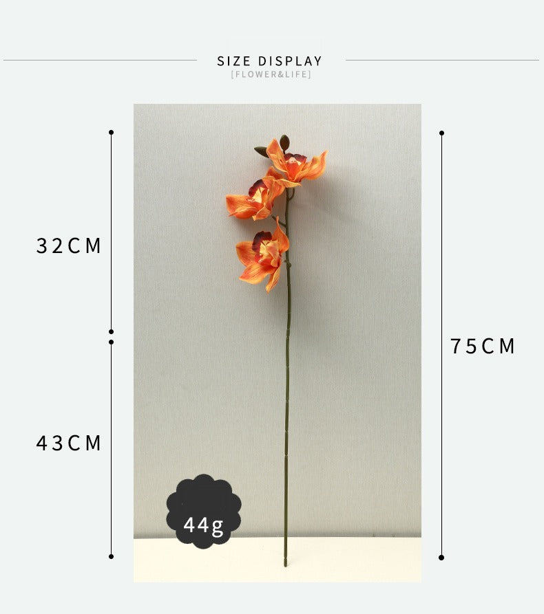 Single Stem Magnolia Flower, 29" Tall, Real-Touch Latex, 5 Blooms, Perfect for Home Decor, Weddings, and Events