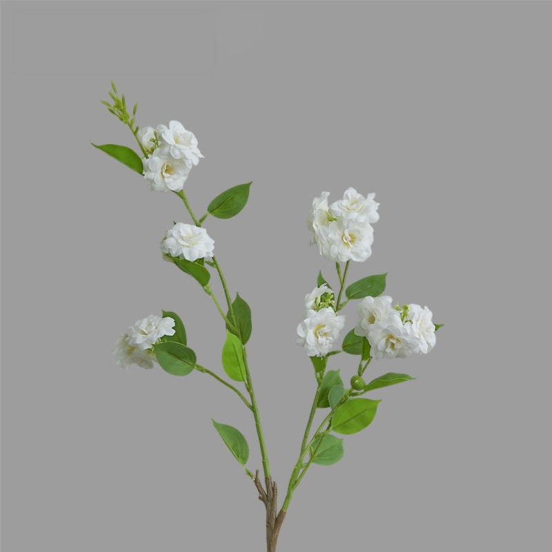 Artificial Camellia Silk Flower, 34" Single Stem with 17 Blooms, Perfect for Home Decor, Weddings, and Events, Available in White, Pink, Purple, and Rose