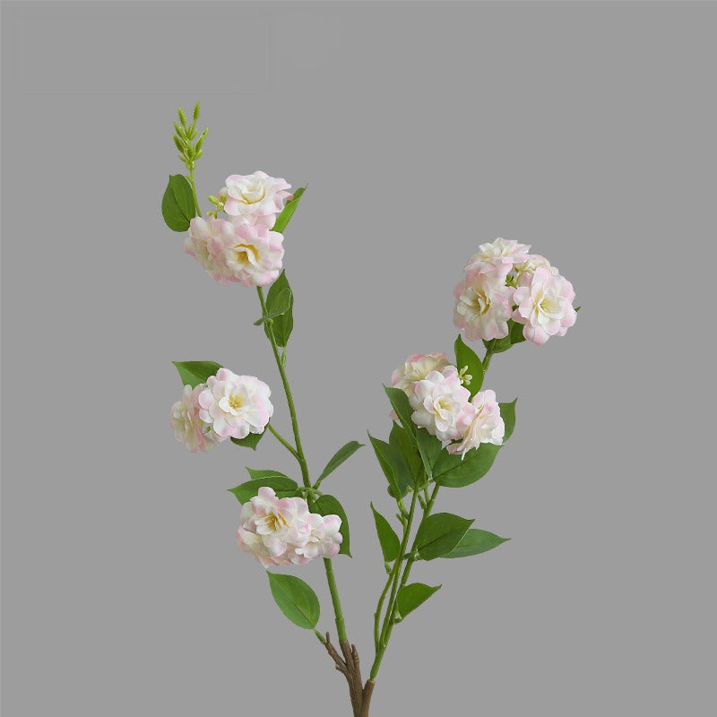 Artificial Camellia Silk Flower, 34" Single Stem with 17 Blooms, Perfect for Home Decor, Weddings, and Events, Available in White, Pink, Purple, and Rose