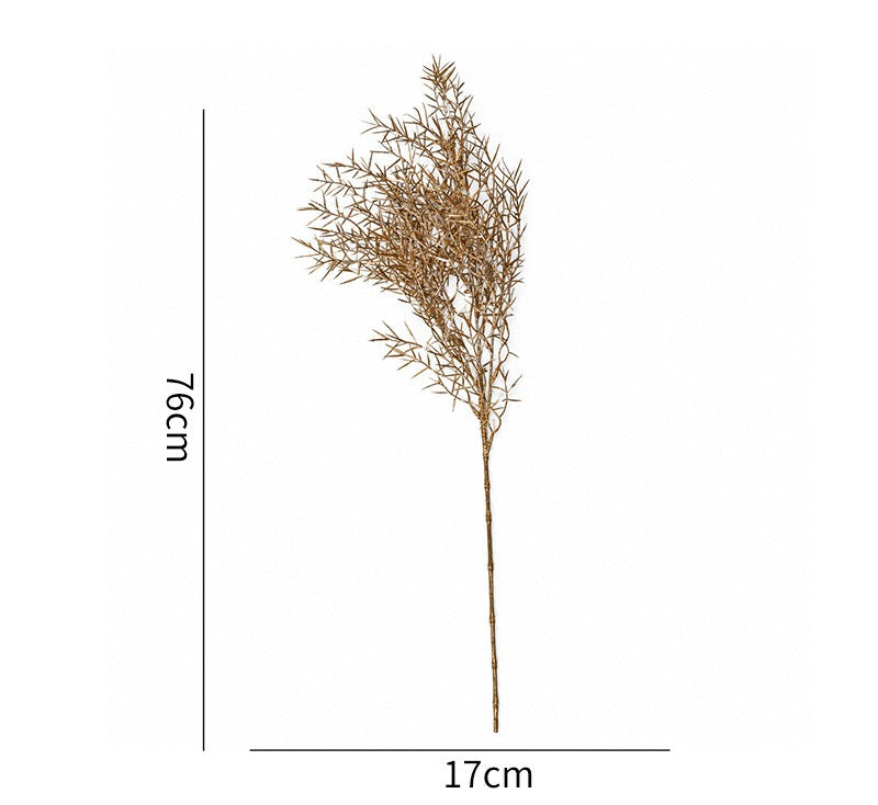 Artificial Frosted Pine Branch, 28" Single Stem, Realistic Christmas Decor, Wedding & Holiday Arrangements, Indoor Decor