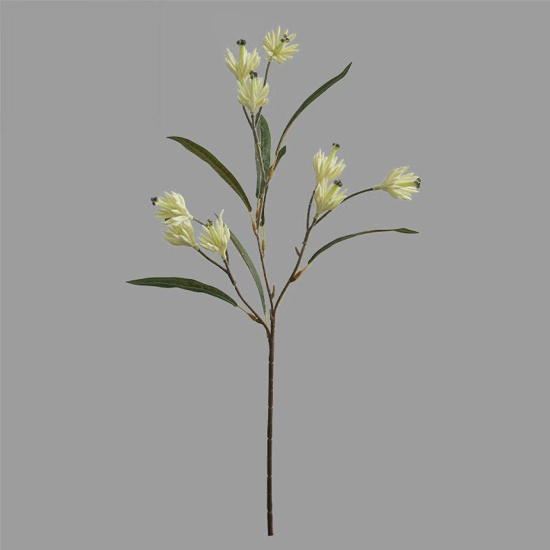 24" Artificial Magnolia Bush with 9 Blooms, Realistic Silk Floral Arrangement for Home Decor, Wedding Centerpieces, Hotel Styling