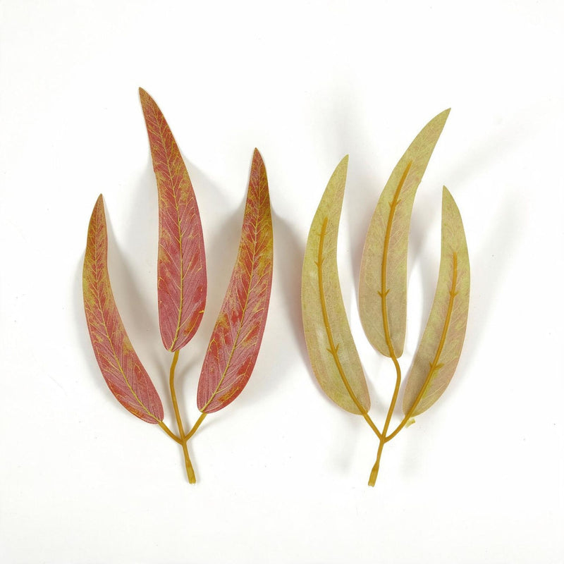 Set of 10 Artificial Feather Fern Leaves, 9" Realistic Faux Greenery Stems for DIY Floral Arrangements, Weddings, Home & Event Decor