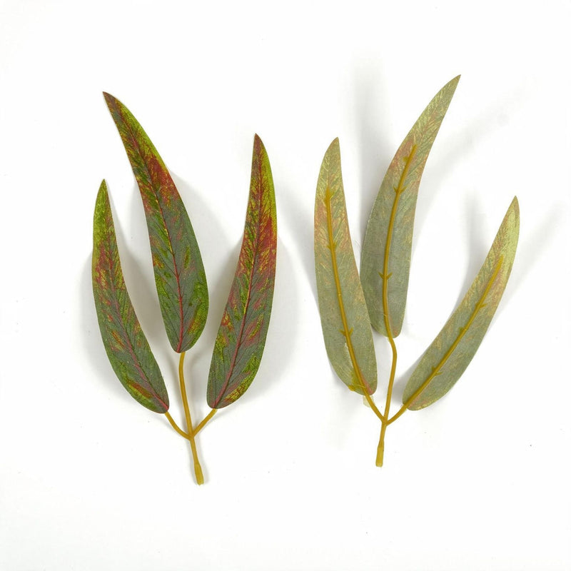 Set of 10 Artificial Feather Fern Leaves, 9" Realistic Faux Greenery Stems for DIY Floral Arrangements, Weddings, Home & Event Decor