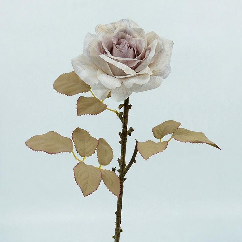 Artificial Rose Bouquet, Set of 3 Stems with Large 4.5" Silk-Like Blooms, 19" Long for Weddings, Home & Office Decor