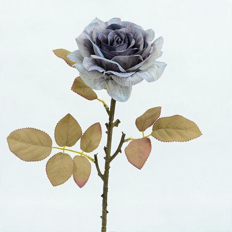 Artificial Rose Bouquet, Set of 3 Stems with Large 4.5" Silk-Like Blooms, 19" Long for Weddings, Home & Office Decor