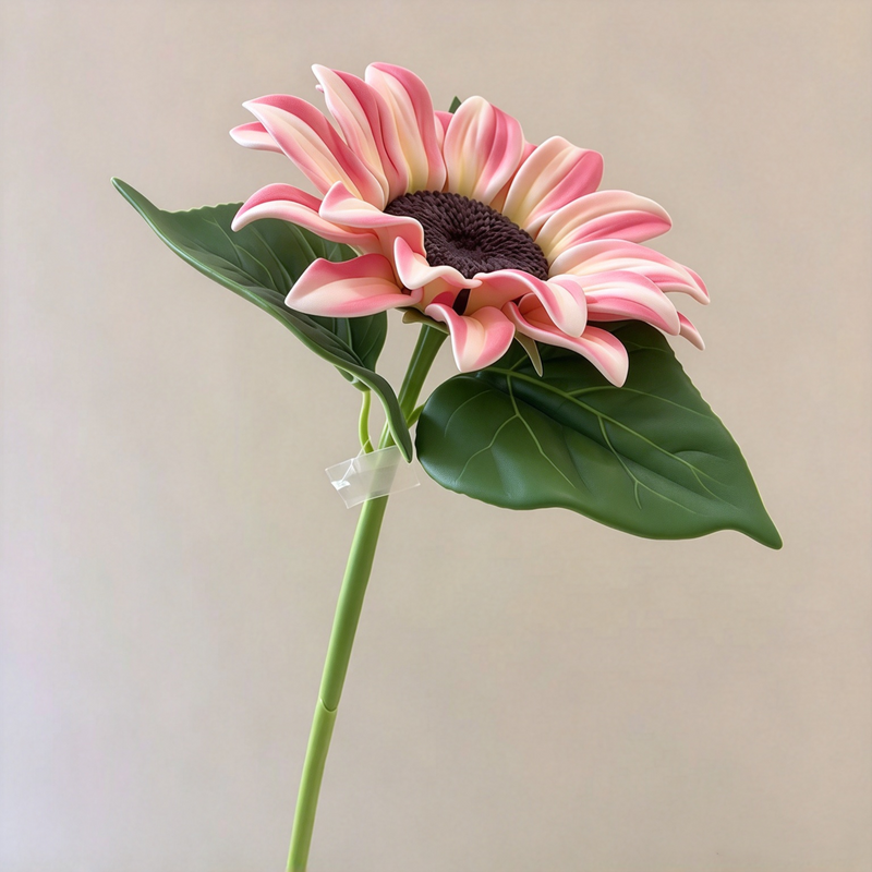 Single Stem Artificial Sunflower, 27" Tall, Silk-Like Fabric, Perfect for Home Decor, Events, and DIY Arrangements