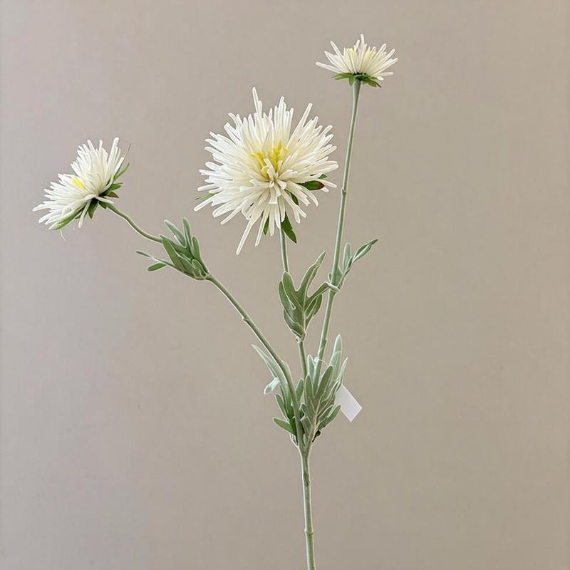 Artificial Daisy Single Stem with 3 Blooms, 29" Silk-Like Fabric Floral for Home Decor, Wedding, Commercial Display