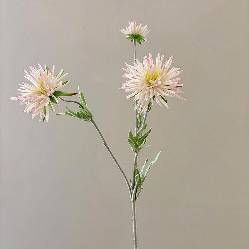 Artificial Daisy Single Stem with 3 Blooms, 29" Silk-Like Fabric Floral for Home Decor, Wedding, Commercial Display