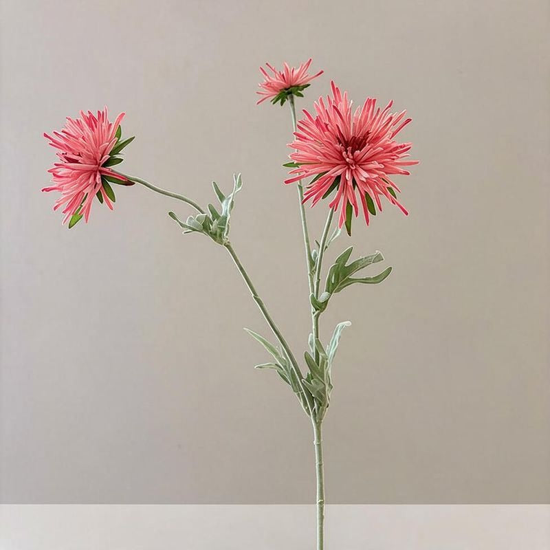 Artificial Daisy Single Stem with 3 Blooms, 29" Silk-Like Fabric Floral for Home Decor, Wedding, Commercial Display