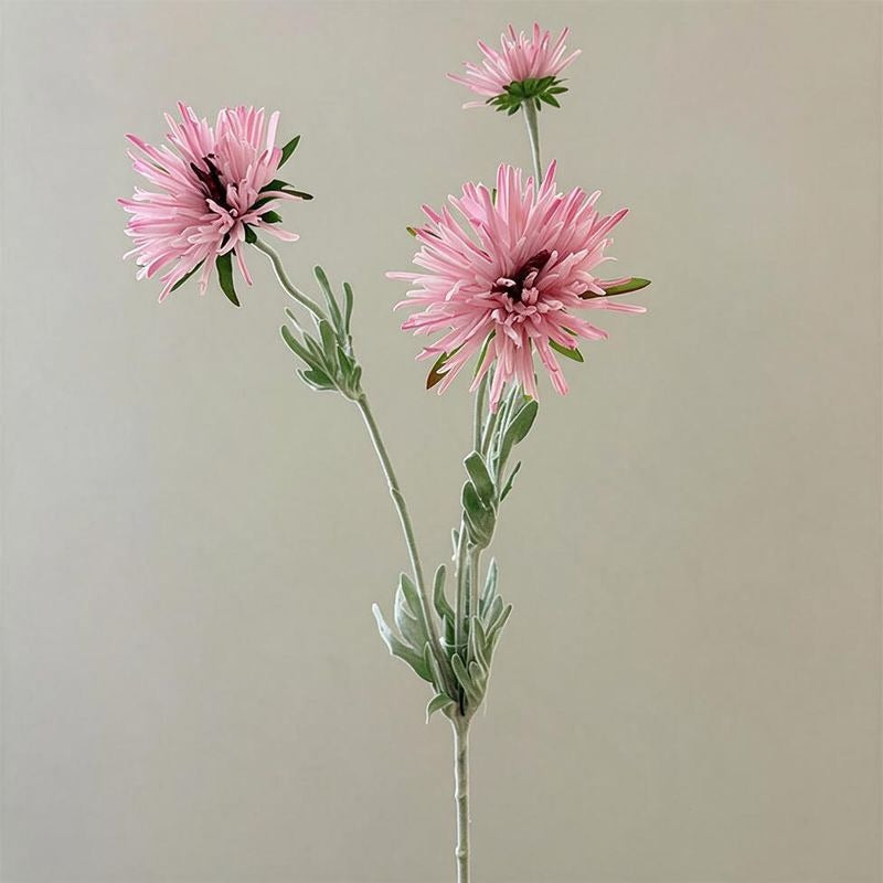 Artificial Daisy Single Stem with 3 Blooms, 29" Silk-Like Fabric Floral for Home Decor, Wedding, Commercial Display