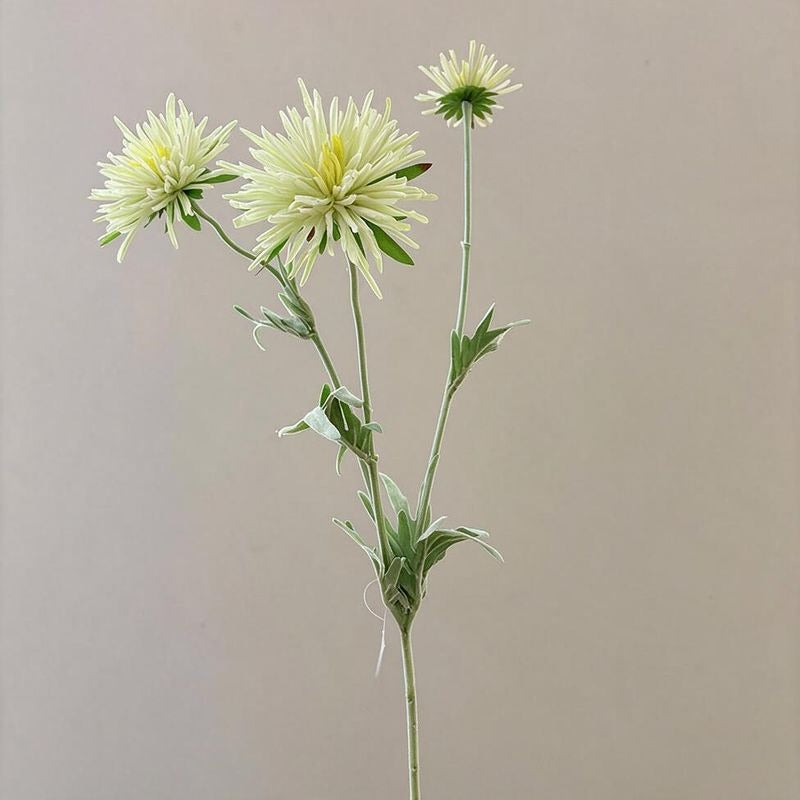 Artificial Daisy Single Stem with 3 Blooms, 29" Silk-Like Fabric Floral for Home Decor, Wedding, Commercial Display