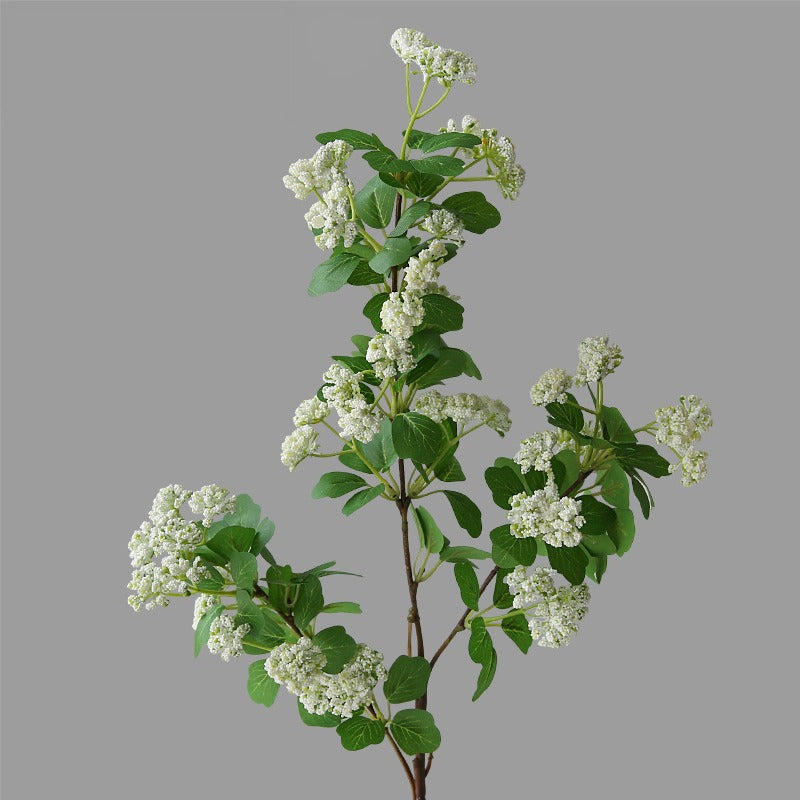 Single Stem Faux Millettia Flower, 80cm Silk-Like Fabric, Modern & Rustic Style, Indoor Decor