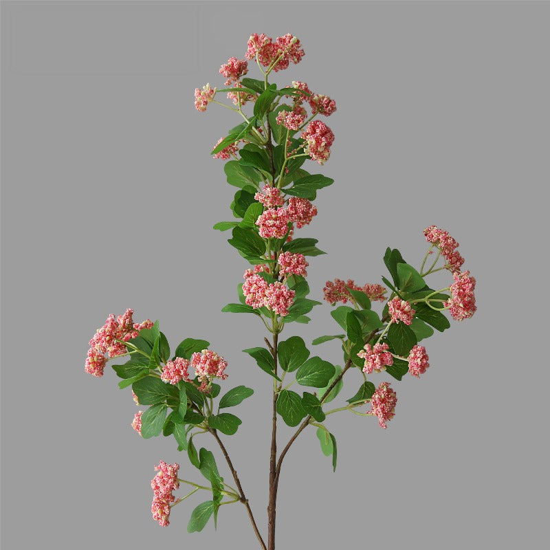 Single Stem Faux Millettia Flower, 80cm Silk-Like Fabric, Modern & Rustic Style, Indoor Decor