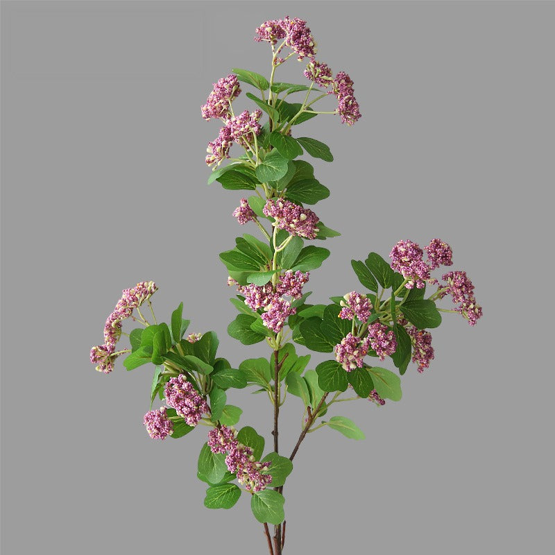 Single Stem Faux Millettia Flower, 80cm Silk-Like Fabric, Modern & Rustic Style, Indoor Decor