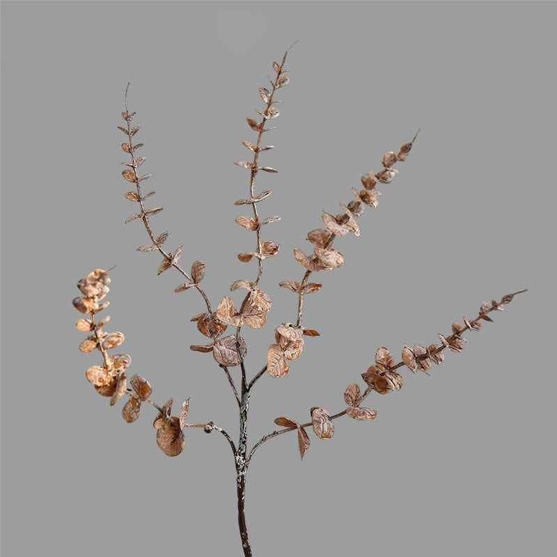 Artificial Fall Tones Money Plant Stem, 30" Single Stem Faux Foliage for Home Decor, Wedding & Events