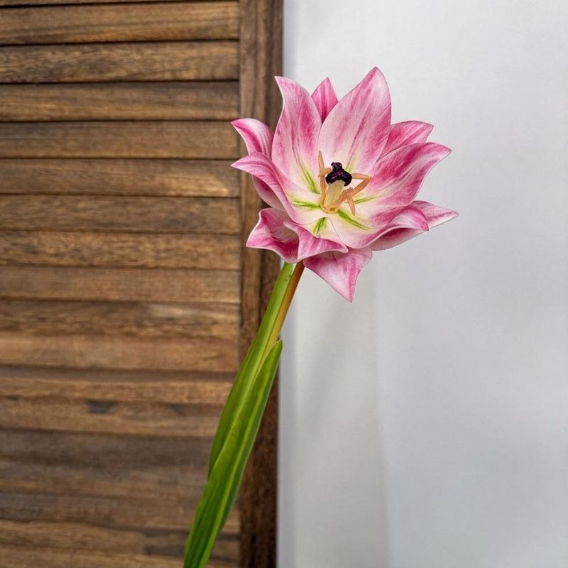 Single Stem Artificial Koloon Flower, 28" Tall, Realistic EVA Material, Perfect for Weddings & Home Decor