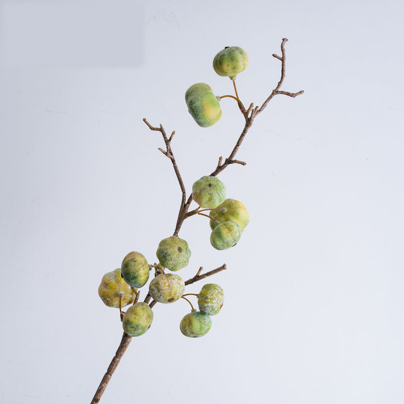 Artificial Pumpkin Stem, Single Branch with 12 Mini Pumpkins, 22" Fall Decor for Home & Events