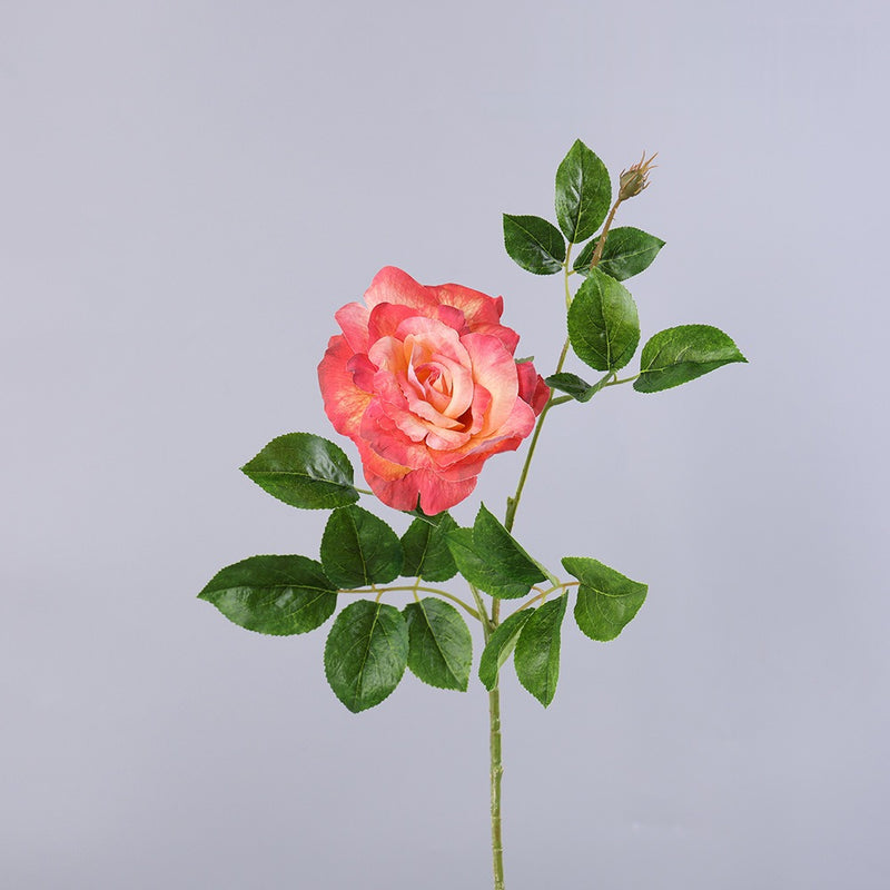 Single Stem Faux Silk Rose, 26" Tall, Realistic Look, Perfect for Weddings, Home Decor, and Events