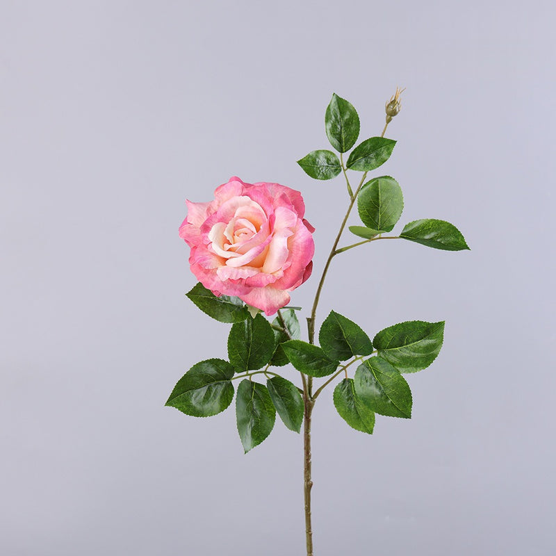 Single Stem Faux Silk Rose, 26" Tall, Realistic Look, Perfect for Weddings, Home Decor, and Events