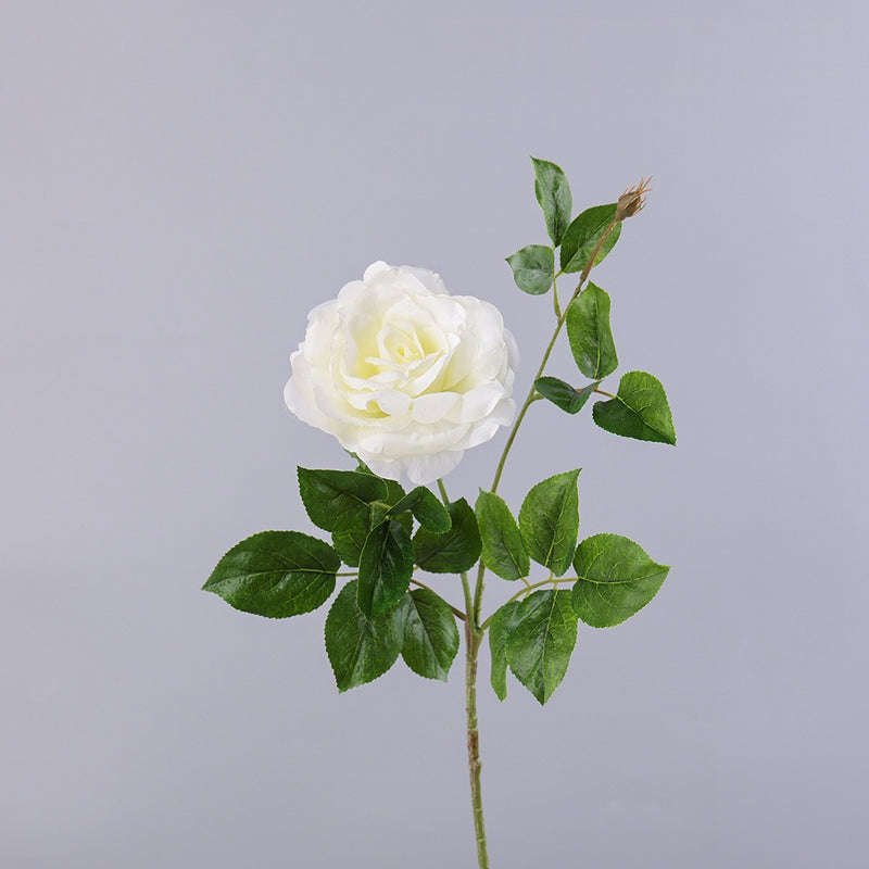 Single Stem Faux Silk Rose, 26" Tall, Realistic Look, Perfect for Weddings, Home Decor, and Events