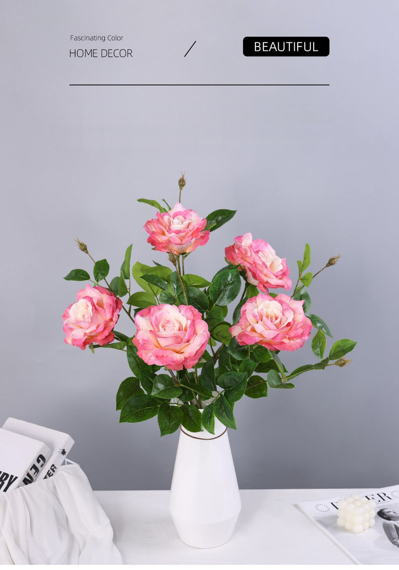 Single Stem Faux Silk Rose, 26" Tall, Realistic Look, Perfect for Weddings, Home Decor, and Events