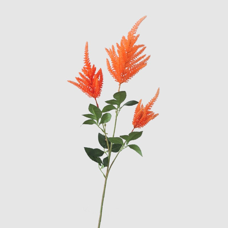 Astilbe Artificial Flower, Single Stem with 3 Blooms, 41" Tall, Silk-Like Fabric, for Home Decor, Weddings, and Events