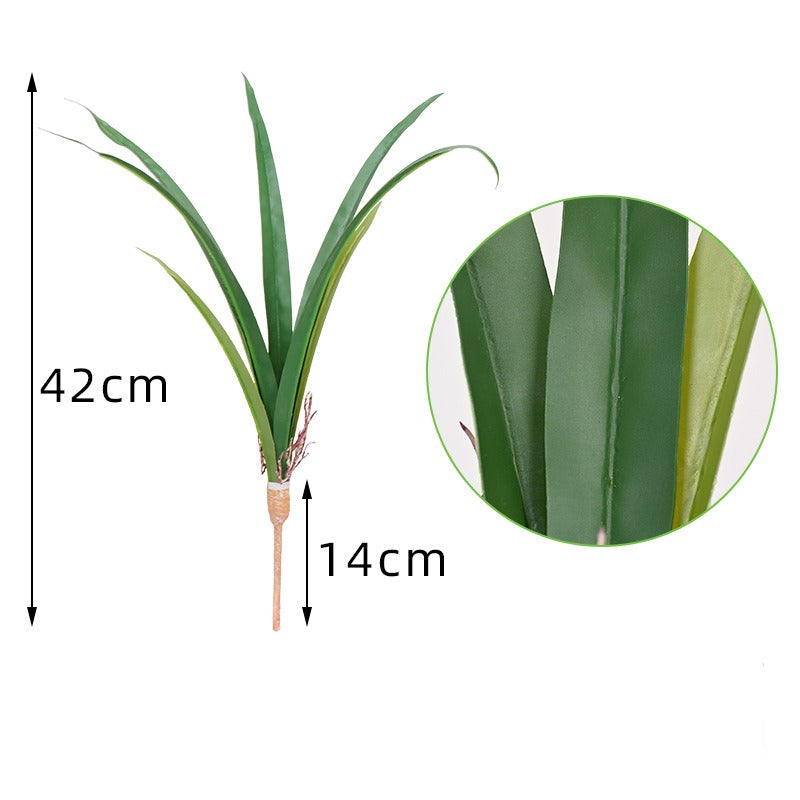 17" Artificial Cymbidium Orchid Bush, Realistic Faux Greenery for Wedding Decor, Home Styling, and Events