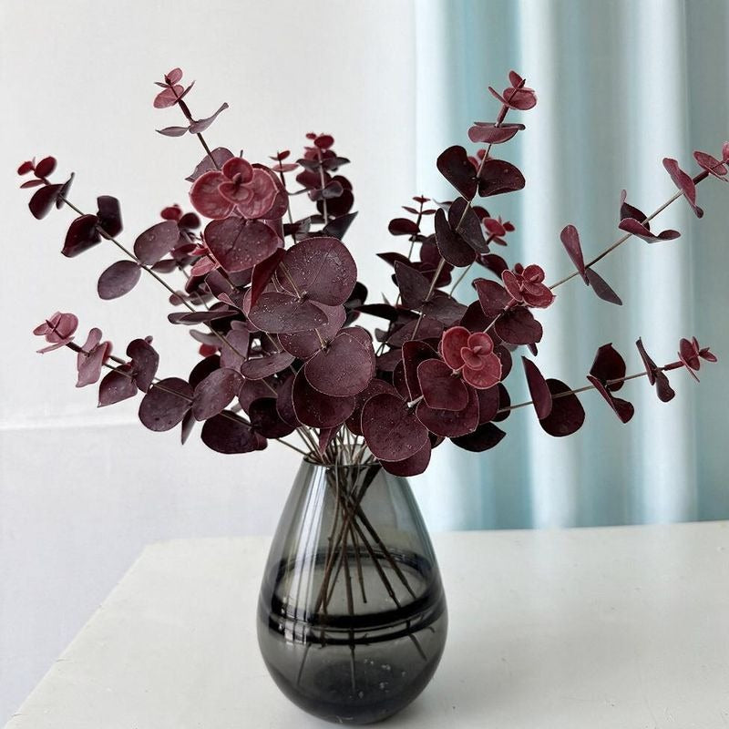 Set of 3 Eucalyptus Stems, Artificial Greenery for Home Decor, Weddings, and Events, 18" Tall