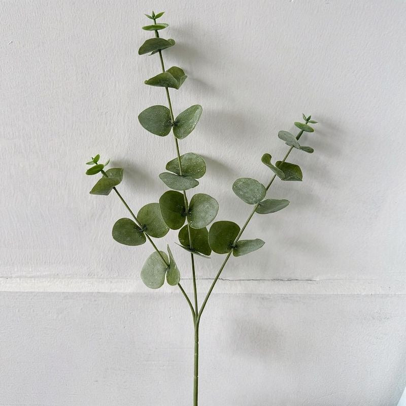 Set of 3 Eucalyptus Stems, Artificial Greenery for Home Decor, Weddings, and Events, 18" Tall