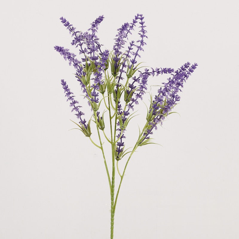 Artificial Lavender Bush with 24 Blooms, 26" Tall, Plastic, Indoor/Outdoor, Wedding & Home Decor