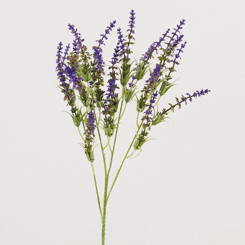 Artificial Lavender Bush with 24 Blooms, 26" Tall, Plastic, Indoor/Outdoor, Wedding & Home Decor