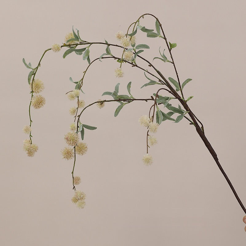 Artificial Long-Stem Silver Dollar Eucalyptus Bush, 45-Inch, Plastic, Modern Style, for Indoor/Outdoor Decor, Weddings, Events