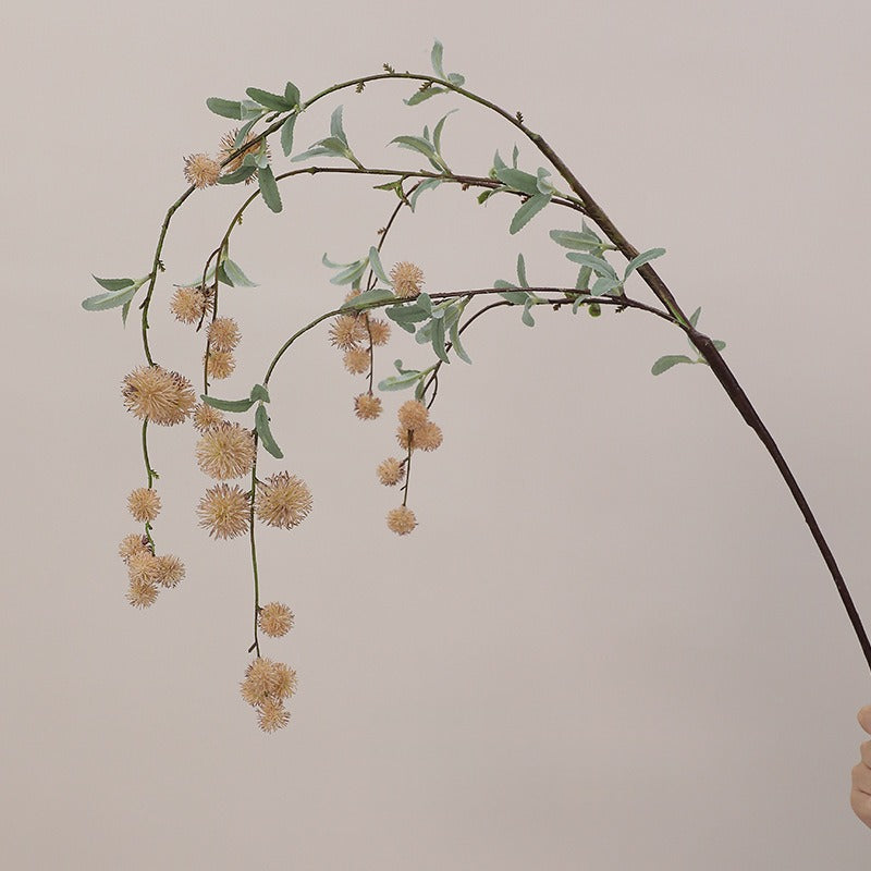 Artificial Long-Stem Silver Dollar Eucalyptus Bush, 45-Inch, Plastic, Modern Style, for Indoor/Outdoor Decor, Weddings, Events