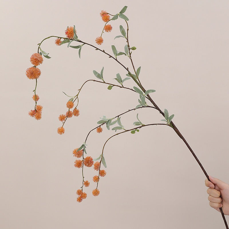 Artificial Long-Stem Silver Dollar Eucalyptus Bush, 45-Inch, Plastic, Modern Style, for Indoor/Outdoor Decor, Weddings, Events