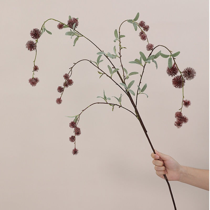 Artificial Long-Stem Silver Dollar Eucalyptus Bush, 45-Inch, Plastic, Modern Style, for Indoor/Outdoor Decor, Weddings, Events