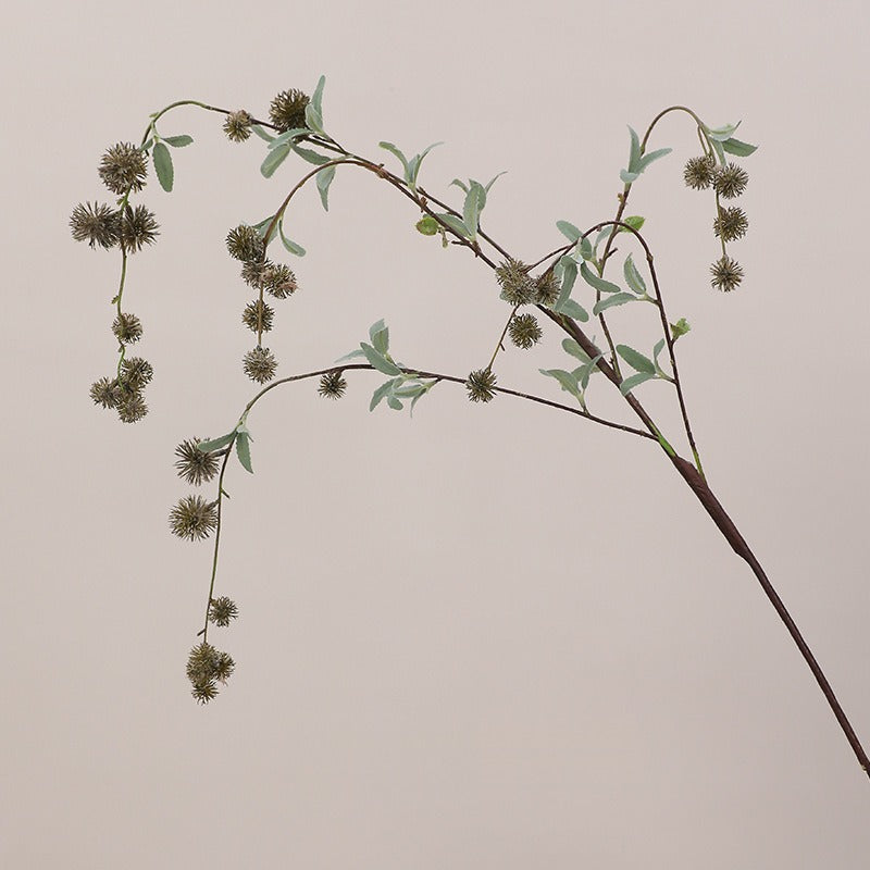 Artificial Long-Stem Silver Dollar Eucalyptus Bush, 45-Inch, Plastic, Modern Style, for Indoor/Outdoor Decor, Weddings, Events