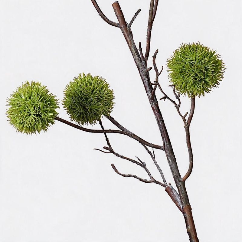 Single Stem Artificial Fortune Fruit, 31" Long, Soft Plastic Material for Home, Office, and Holiday Decor