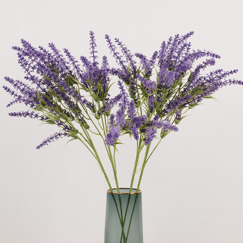 Artificial Lavender Bush with 24 Blooms, 26" Tall, Plastic, Indoor/Outdoor, Wedding & Home Decor