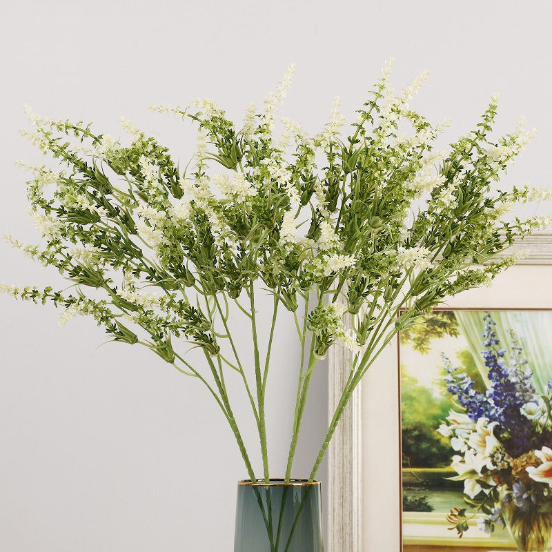 Artificial Lavender Bush with 24 Blooms, 26" Tall, Plastic, Indoor/Outdoor, Wedding & Home Decor