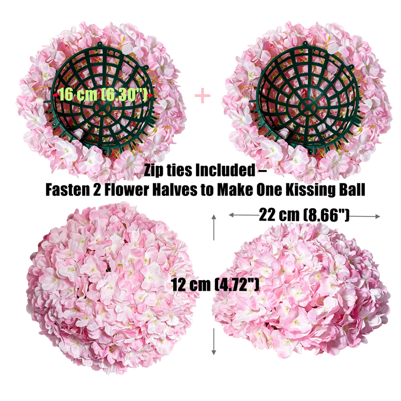 2Pcs Pink Cherry Blossom Half Balls – Wedding Centerpiece Flowers
