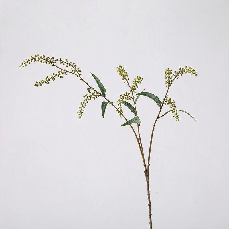 Artificial Long-Stem Salty Berry Bush, 43 Inches, PVC Indoor Wedding and Home Decor