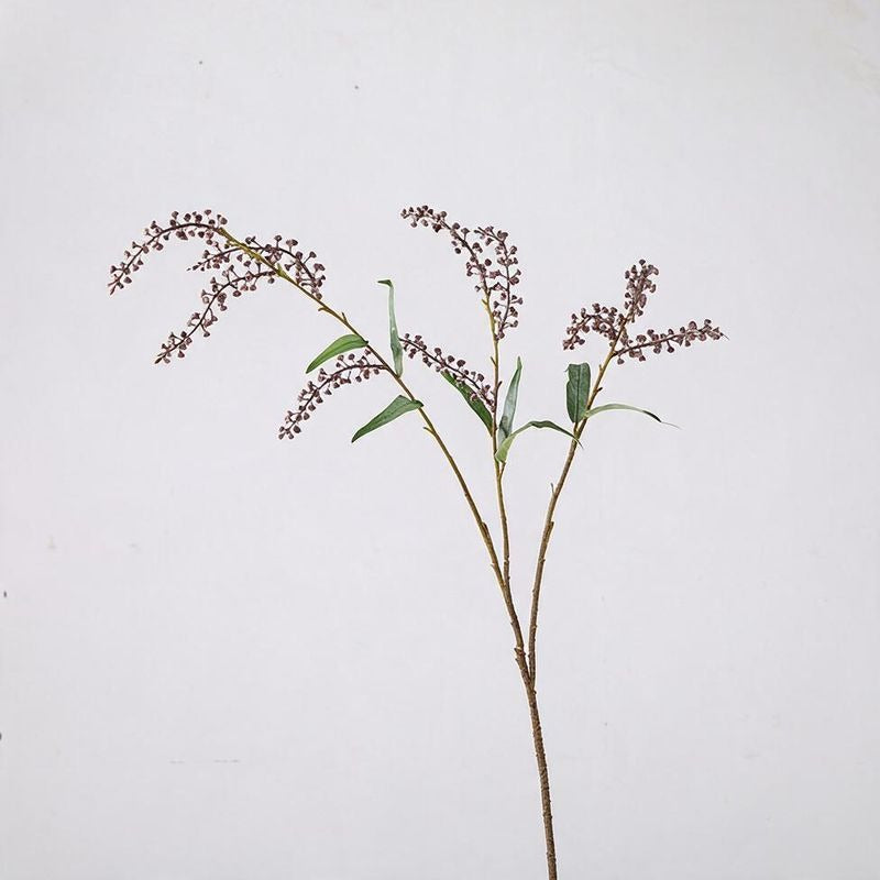 Artificial Long-Stem Salty Berry Bush, 43 Inches, PVC Indoor Wedding and Home Decor