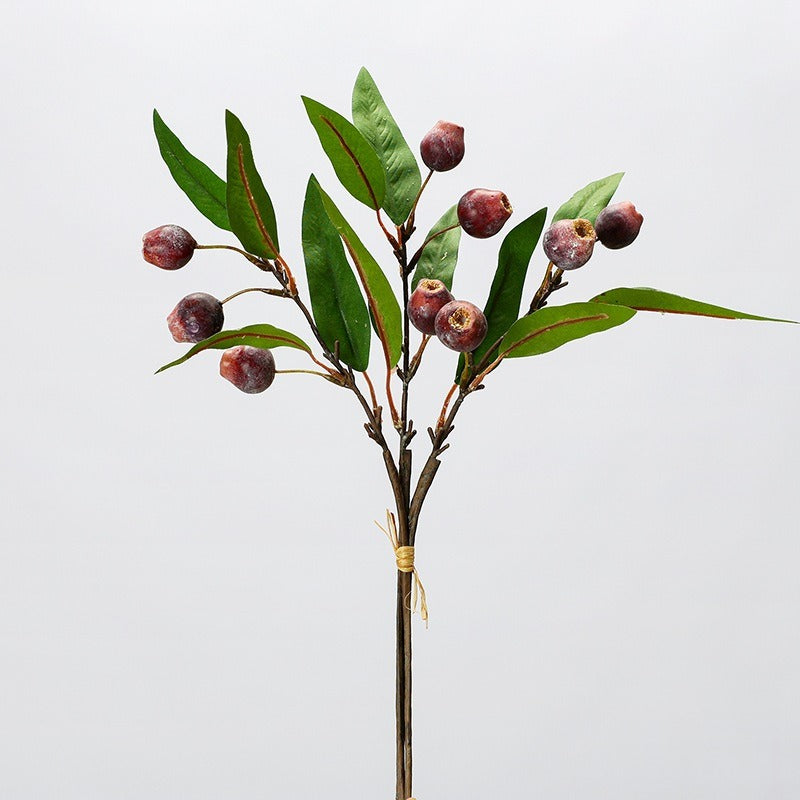 Artificial Fruit Tree Bush with Leaves, 45cm, Realistic Floral Decor for Home, Wedding, and Events